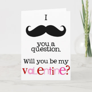 i mustache you a question カード
