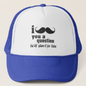 i mustache you a question キャップ (正面)