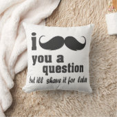 I mustache you a question クッション (ブランケット)