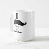 I MUSTACHE YOU A QUESTION コーヒーマグカップ (正面左)