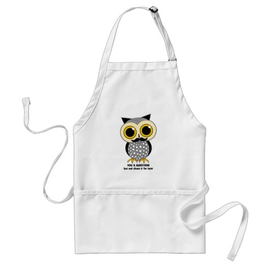 I mustache you a question スタンダードエプロン (正面)