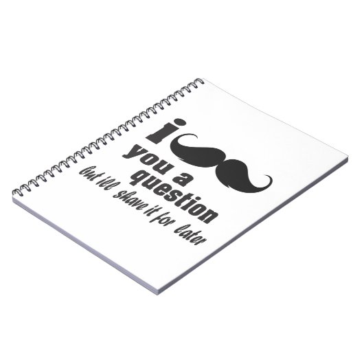 I mustache you a question ノートブック (左側)