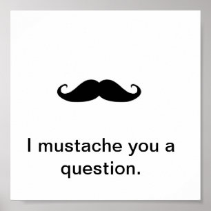 I MUSTACHE YOU A QUESTION ポスター