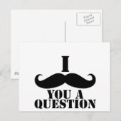 I mustache you a question ポストカード (正面/裏面)
