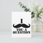 I mustache you a question ポストカード (スタンド正面)