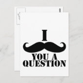I mustache you a question ポストカード (正面/裏面)