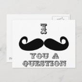 I mustache you a question ポストカード (正面/裏面)