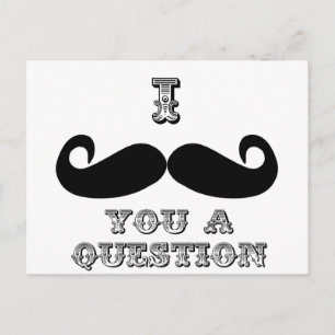 I mustache you a question ポストカード