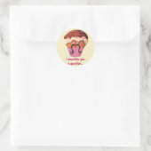 I mustache you a question ラウンドシール (バッグ)