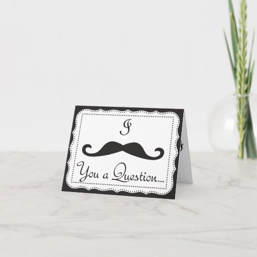 I mustache you a question、俺の部下か? 招待状 (正面)