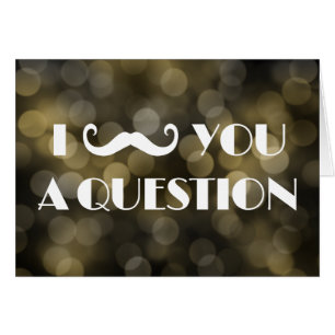 I mustache you a question《写真》ぼけ味ライト招待状