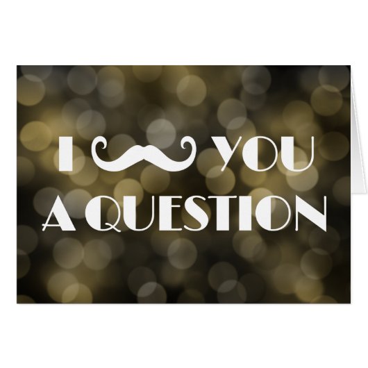 I mustache you a question《写真》ぼけ味ライト招待状 (正面横)