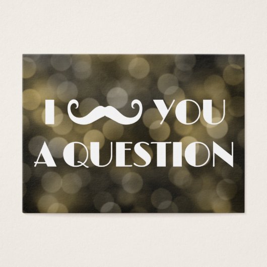 I mustache you a question《写真》ぼけ味灯 (正面)