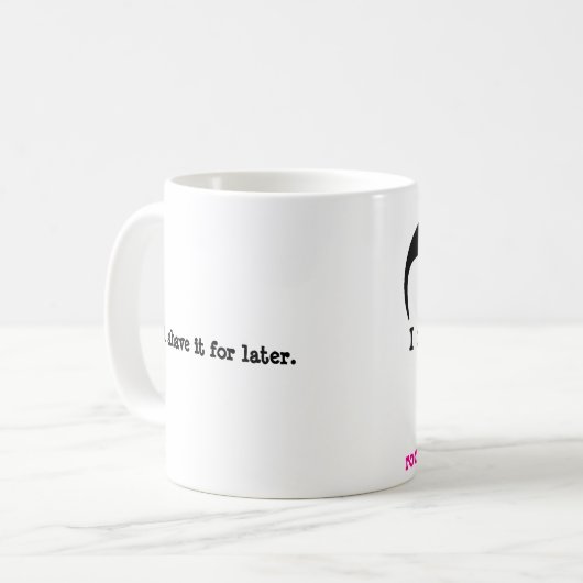 I mustache you a question! 、後でのためのそれを剃って下さい コーヒーマグカップ (正面左)