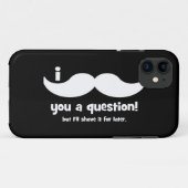 I mustache you a question Case-Mate iPhoneケース (裏面(横))