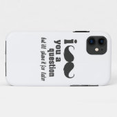 I mustache you a question Case-Mate iPhoneケース (裏面(横))