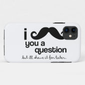 I MUSTACHE YOU A QUESTION Case-Mate iPhoneケース (裏面(横))