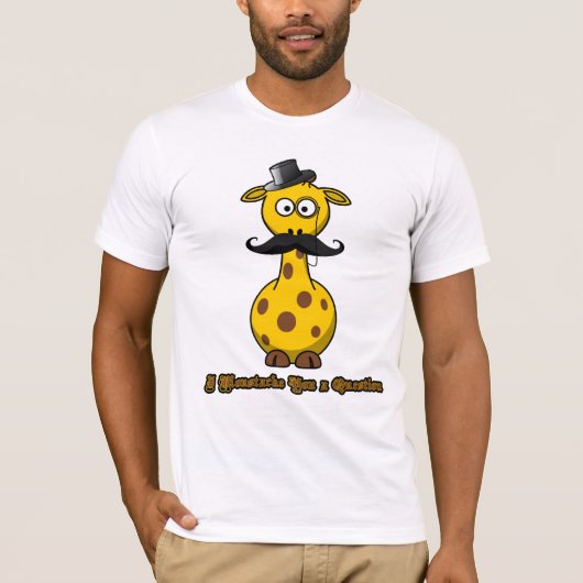 I MUSTACHE YOU A QUESTION Tシャツ (正面)