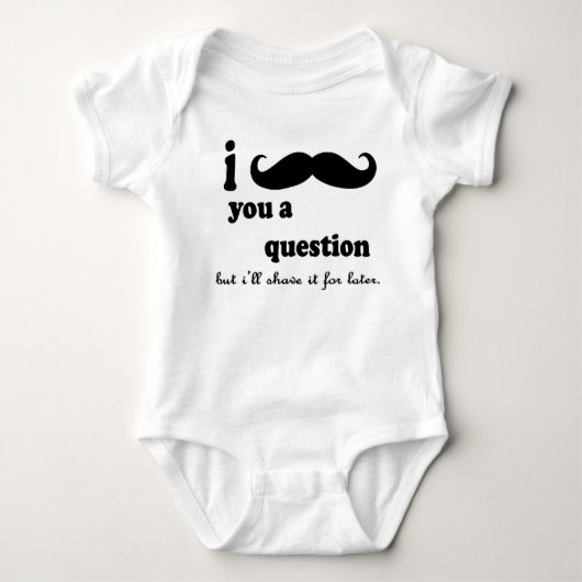 I MUSTACHE YOU A QUESTION Tシャツ (正面)