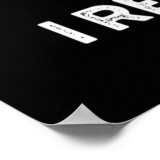 I Mustard-mit I Rewish You Condiment Pun Dark BG ポスター (角)