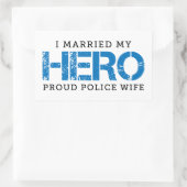 I My Hero -結婚した Police Wife 長方形シール (バッグ)