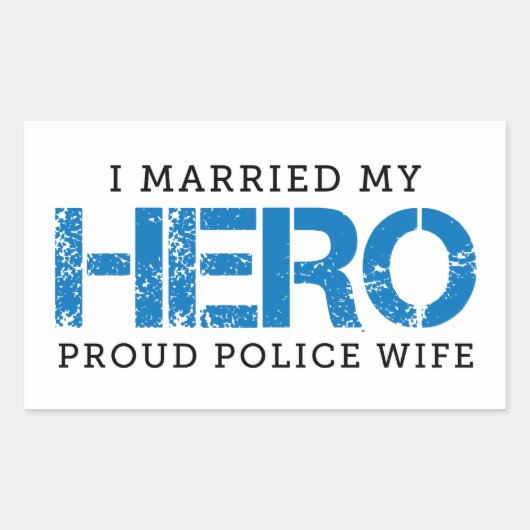 I My Hero -結婚した Police Wife 長方形シール (正面)