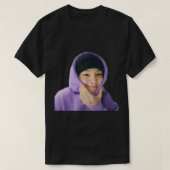 I.N Jeongin野良キッズかわいいおもしろいミームシール Tシャツ (デザイン正面)