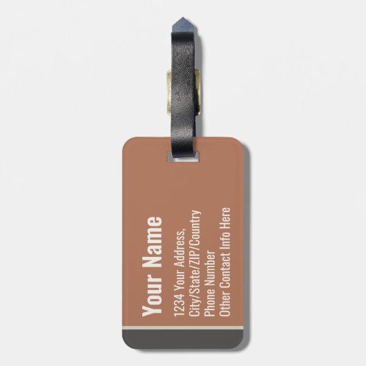 I Need a Vacation from This Vacation Funny Sayings ラゲッジタグ (裏面縦)