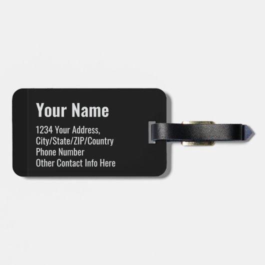 I Need a Vacation from This Vacation Funny Travel ラゲッジタグ (裏面横)