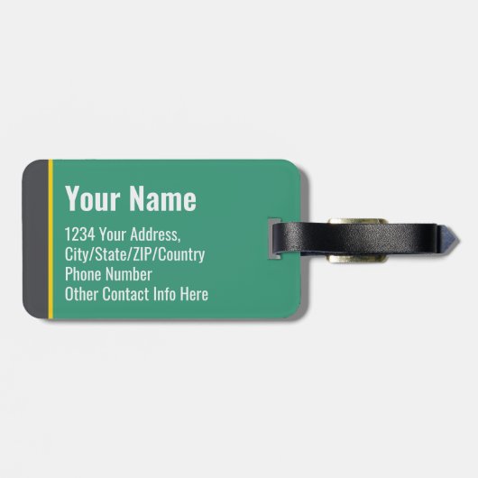 I Need a Vacation from This Vacation Funny Travel ラゲッジタグ (裏面横)