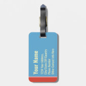 I Need a Vacation from This Vacation Funny Trendy ラゲッジタグ (裏面縦)