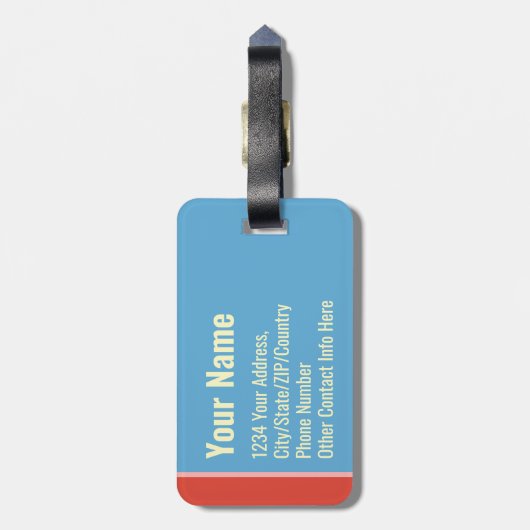 I Need a Vacation from This Vacation Funny Trendy ラゲッジタグ (裏面縦)