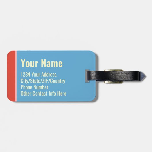 I Need a Vacation from This Vacation Funny Trendy ラゲッジタグ (裏面横)