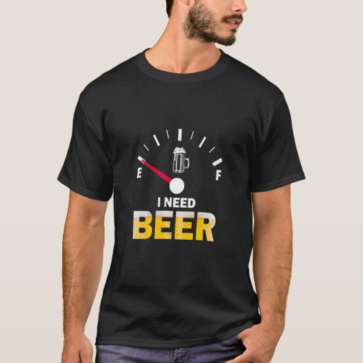 I Need Beer Right Meow  Beer Tシャツ (正面)