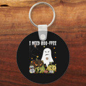 I Need Boo-ffee Ghost Jack-o-lantern Coffee Lover キーホルダー (正面)