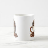 I Need Coffee - カップの中の子犬 コーヒーマグカップ (中央)