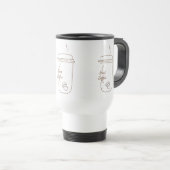 I Need Coffee Cute Doodle Mug トラベルマグ (正面右)