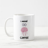 I Need Coffee - Funny Coffee Lover Mug" コーヒーマグカップ (左)