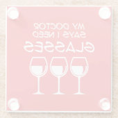 I need glasses ガラスコースター (裏面)