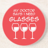 I need glasses コースター (正面)