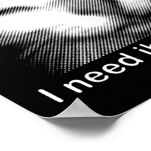 I Need Ibuprofen Cat Meme Funny Silly Cat Ironic W ポスター (角)