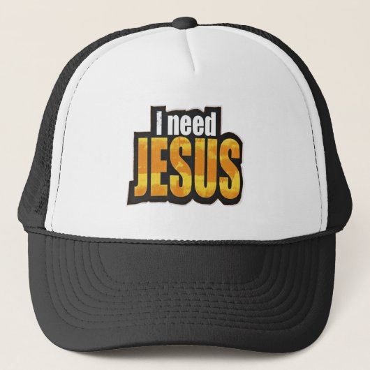 I need JESUS - Christian キャップ (正面)