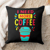 I NEED MORE COFFEE クッション (ブランケット)