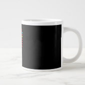 I NEED MORE COFFEE – Minimalist Script Coffee ジャンボコーヒーマグカップ (右)