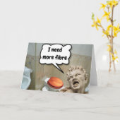 I need more fibre. カード (黄色い花)
