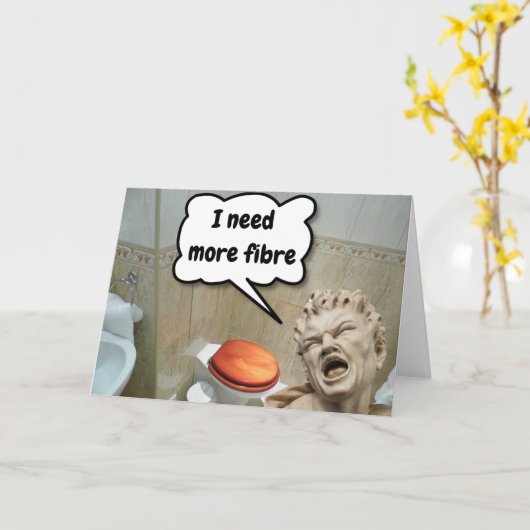 I need more fibre. カード (黄色い花)