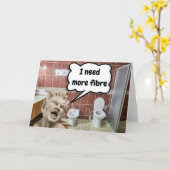 I need more fibre. カード (黄色い花)