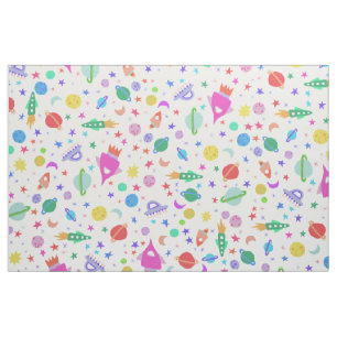 I Need Mose Universe UFOパターン ファブリック