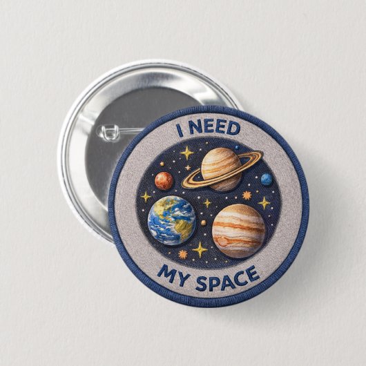 I Need My Space 缶バッジ (正面&裏面)