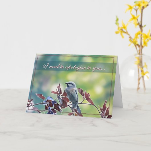 I need to apologize... Sorry Card カード (黄色い花)